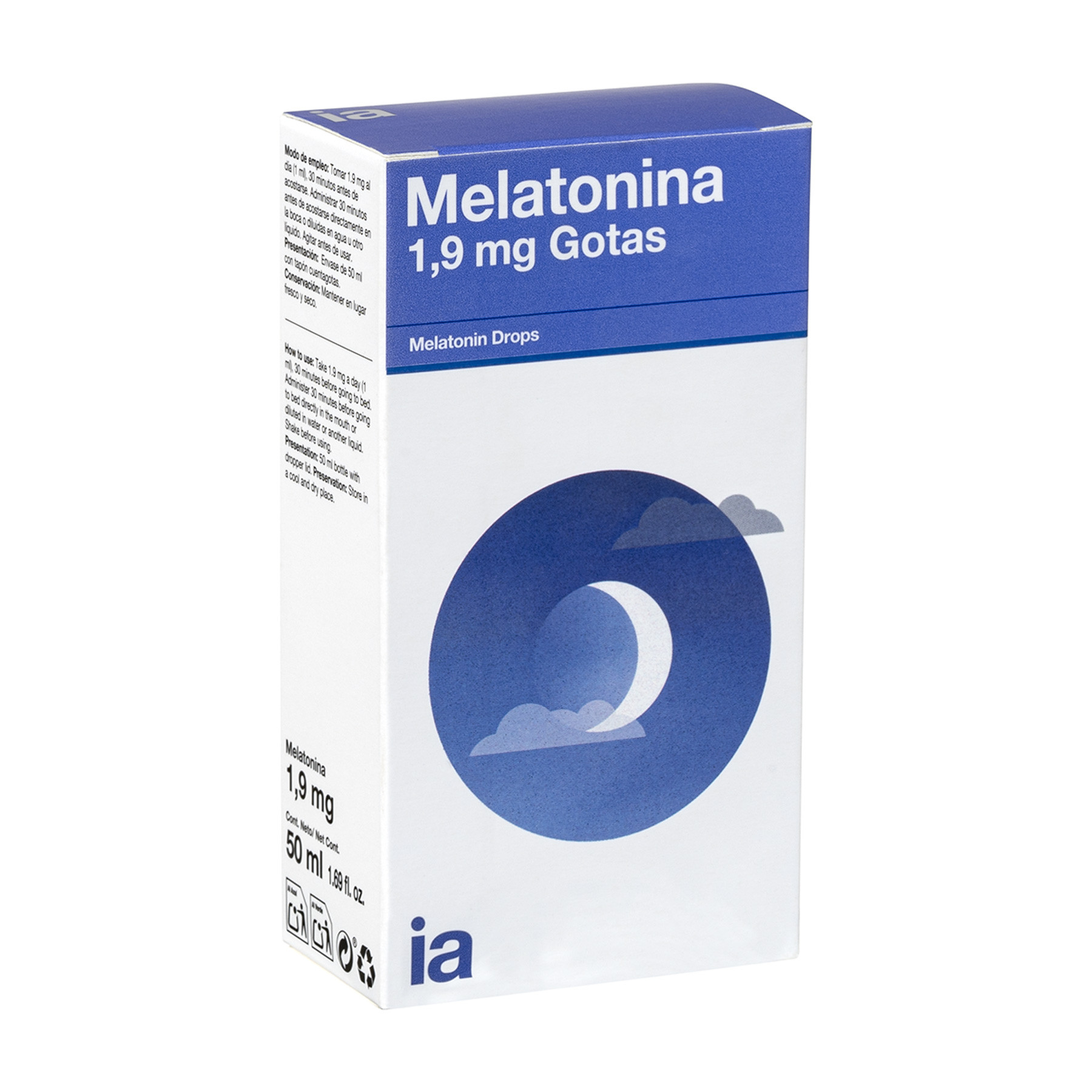 Imagen de Interapothek nutrición melatonina gotas 1,9 mg 50 ml